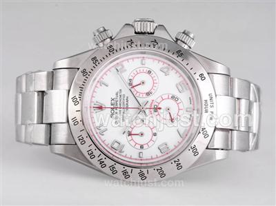 Rolex Daytona Working Chronograph with White Dial - New Version