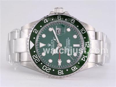 Rolex GMT-Master II Automatic GMT Working with Green Bezel and Dial