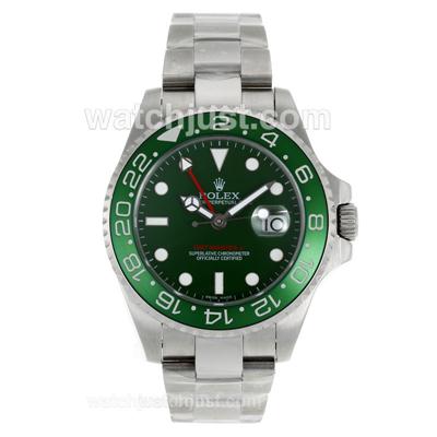 Rolex GMT-Master II Automatic Green Ceramic Bezel with Green Dial S/S