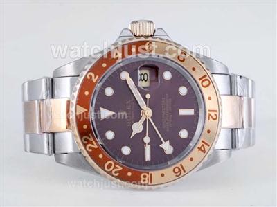 Rolex GMT-Master II Automatic Two Tone with Brown Dial