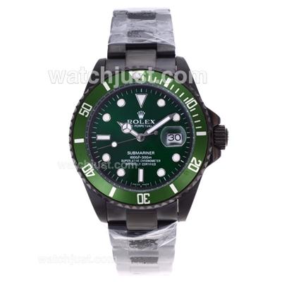 Rolex Submariner Automatic Full PVD with Green Dial and Bezel