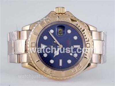 Rolex Yacht-Master Automatic Full Gold with Blue Dial