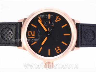 U-Boat Italo Fontana U-B497 Automatic Rose Gold Case With Orange Marking