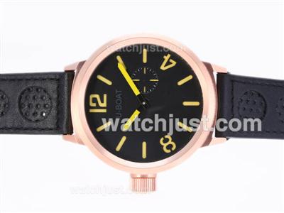 U-Boat Italo Fontana U-B497 Automatic Rose Gold Case With Yellow Marking