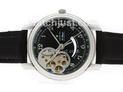 Zenith ChronoMaster Open Retrograde Automatic Number Markers with Black Dial-Lady Size