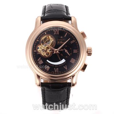 Zenith ChronoMaster Open XXT Automatic Rose Gold Case with Black Dial