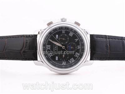 zenith Class El Primero Moon Phase Chrono Automatic with Black Dial