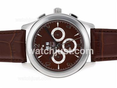 Zenith Classic Perpetual Calendar Automatic with Brown Dial and Strap