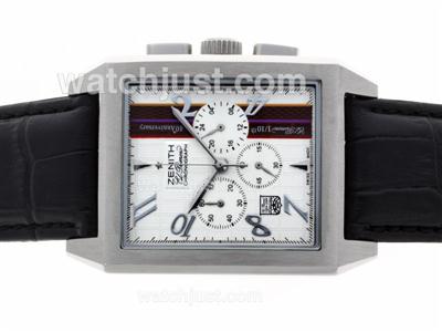 Zenith El Primero Chronomaster Working Chronograph with White Dial-Leather Strap