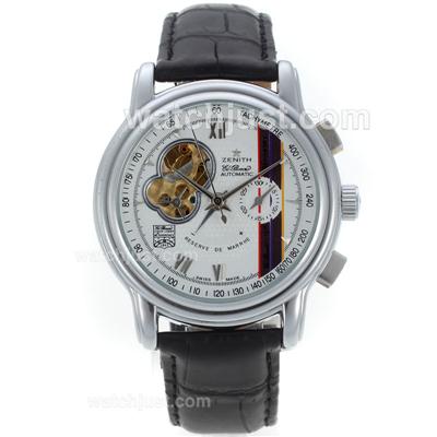 Zenith El Primero Port Royal 40th Anniversary Automatic with White Dial-18K Plated Gold Movement