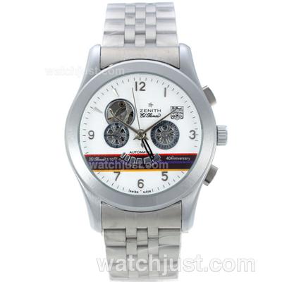 Zenith El Primero Port Royal 40th Anniversary Automatic with White Dial S/S