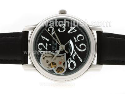 Zenith Star Open Queen Of Hearts Automatic with Black Dial-Lady Size